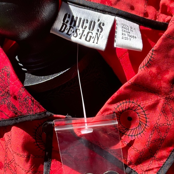 NWT Vintage Chico’s 💯 Silk Jacket - Picture 3 of 7